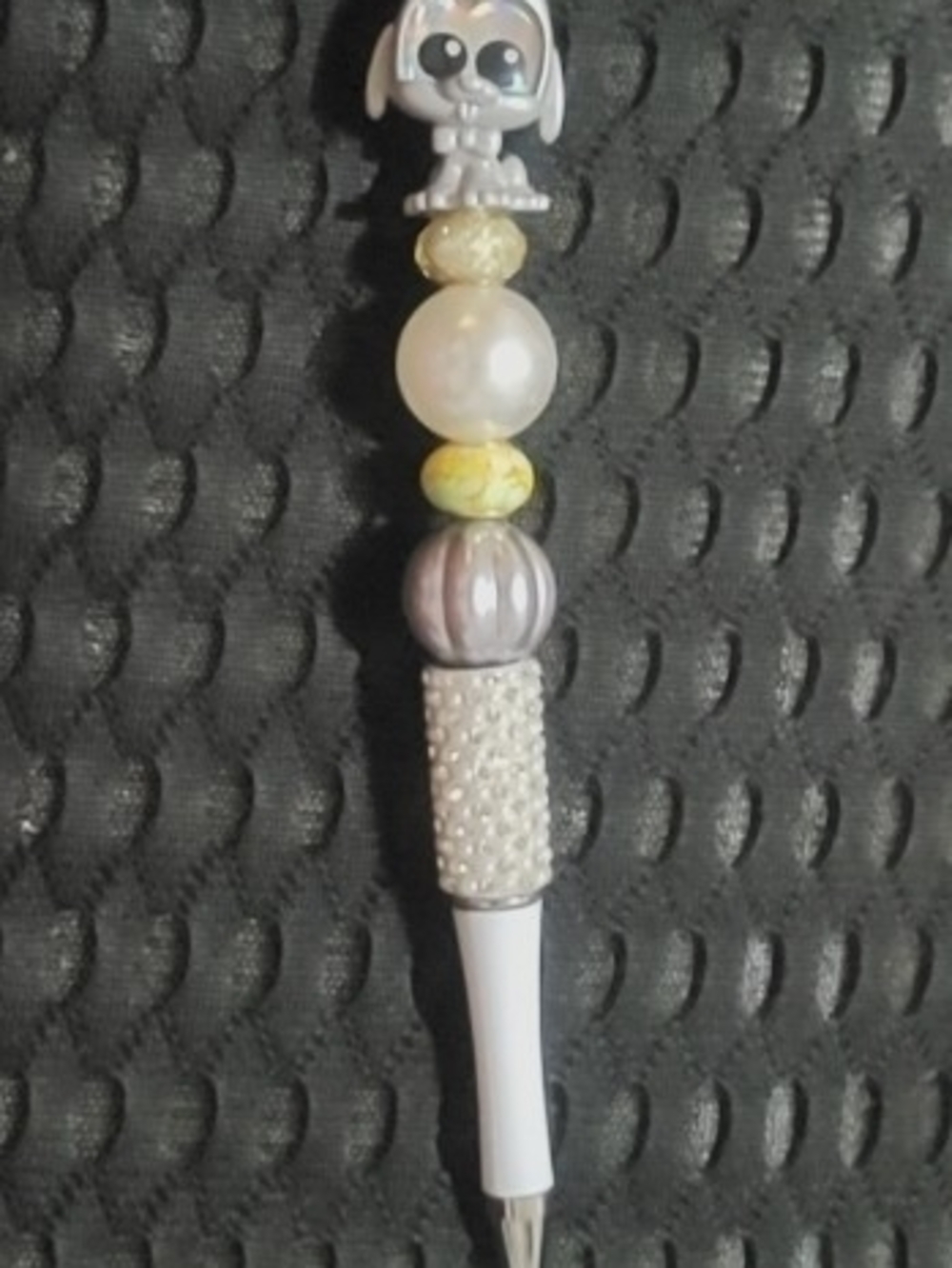 Handmade beaded focal pen Disney Doorables Pluto Disney100 Celebration